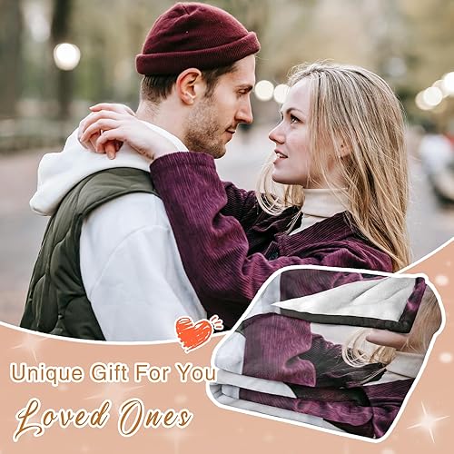 Miniatura 7 de Manta personalizada con 1 texto fotográfico impresión HD, manta de franela personalizada para fotos, regalos personalizados para mujeres, hombres,