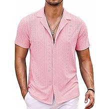 Mens Camisa de Praia de Manga Curta Bot&atilde;o Para Baixo Camisas Casuais Cubanas Collared Ver&atilde;o F&eacute;rias Camisas Tropicais