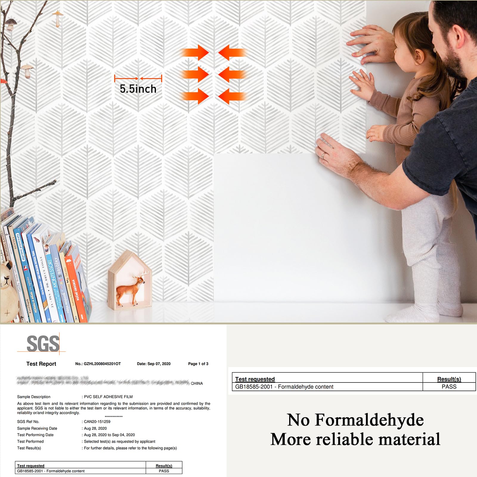 MelunMer Modern Peel And Stick Wallpaper Boho Contact Paper For Cabinets/Drawers 78.8In W 17.3In L Self Adhesive Removable Wallpaper For - View #6