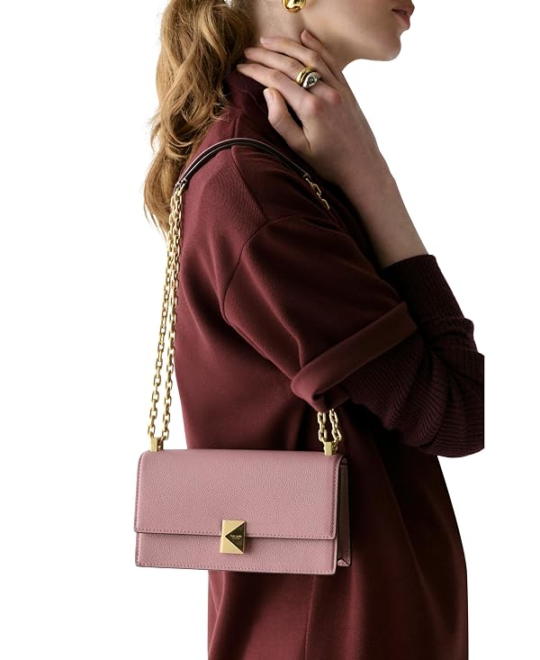 kate spade new york Deco Pebbled Leather Mini Flap Chain Crossbody by kate spade new york - Image 2
