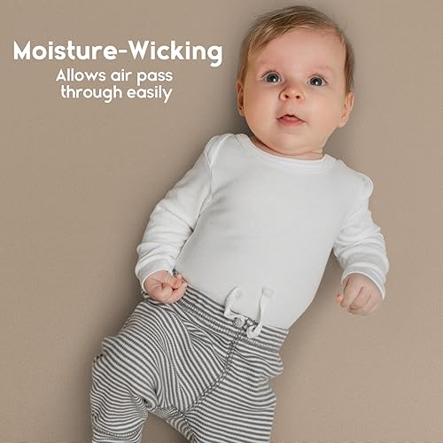 Miniatura 12 de Yoofoss Sábanas para cuna de bebé para niños y niñas, paquete de 2 sábanas bajeras para cuna estándar y colchón de niño pequeño, sábana de Panda