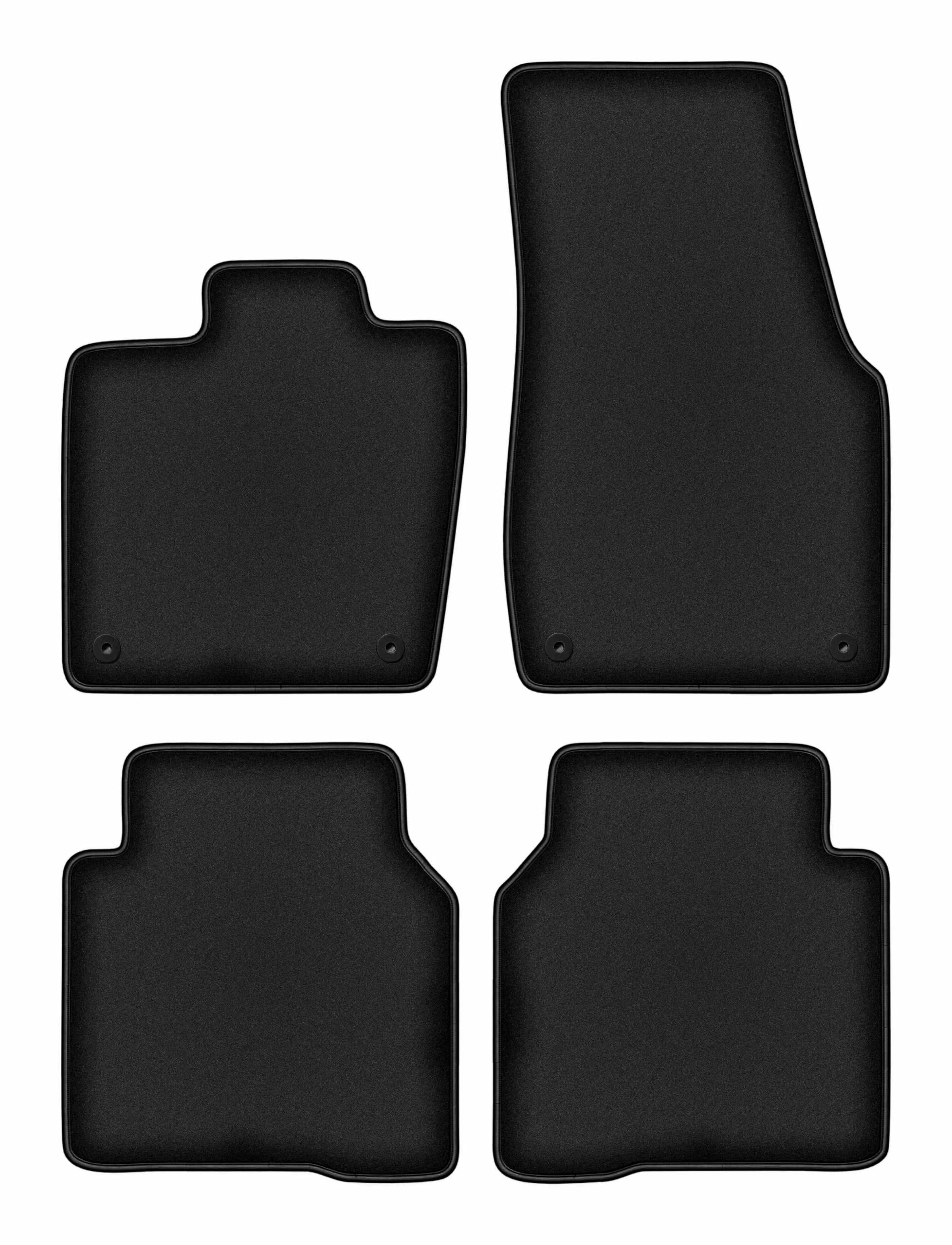 Tapis de sol en velours Durban Noir pour ID.7 Break Finition Luxe - 8