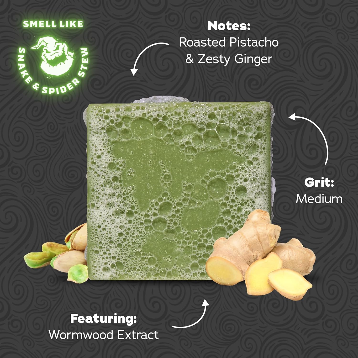 Dr. Squatch Nightmare Before Christmas Collection - Natural 4 Soap Gift Set - Cold Process Soap with No Harsh Chemicals - Skellington Suds, Oogie Boogie's Brew (4 Pack)