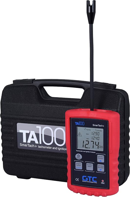 Analisador de ignição e tacômetro sem fio GTC TA100 Smartach+ – 1 unidade