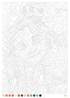 Coloriages mysteres Disney - Portraits (trompe l'oeil)