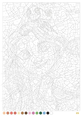 Coloriages mysteres Disney - Portraits (trompe l'oeil)