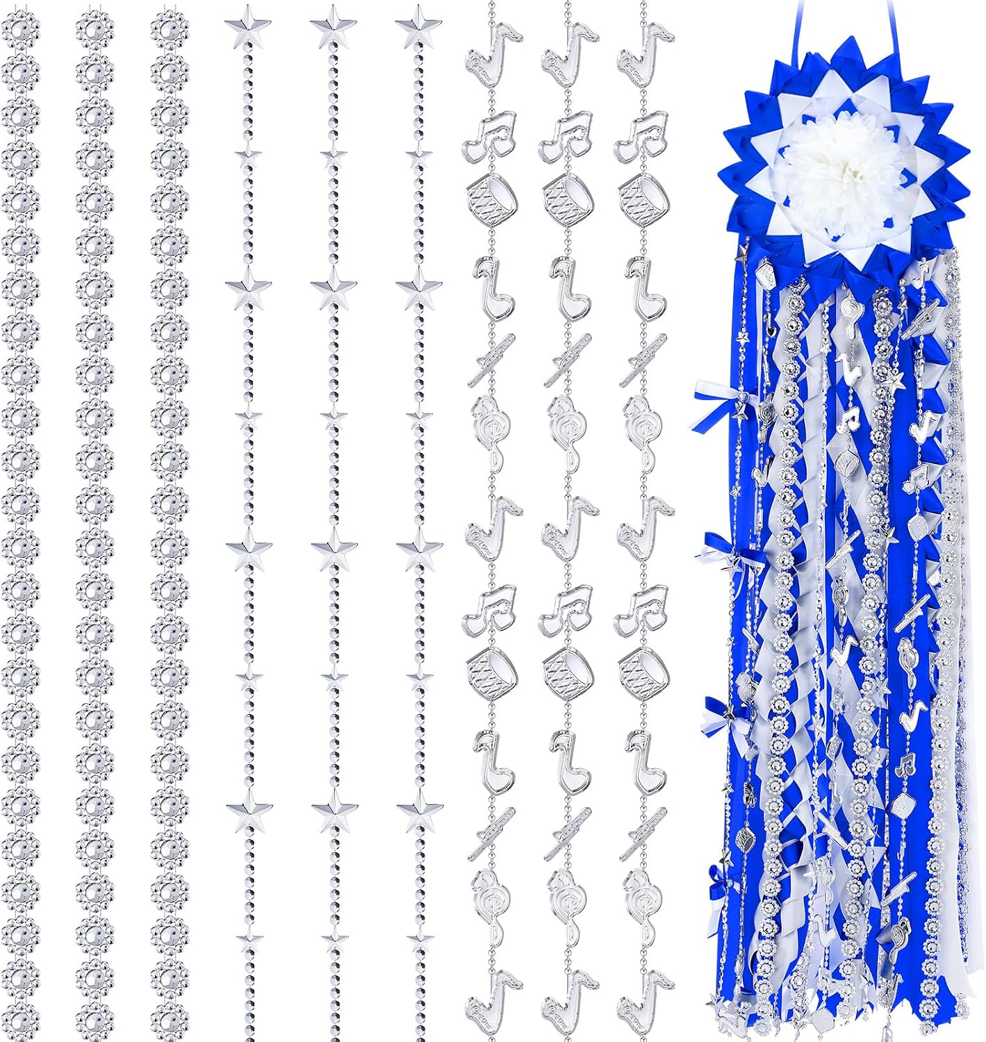 3 Rolls 29.53ft Homecoming Mum Supplies HOCO Rhinestone Garland, Note