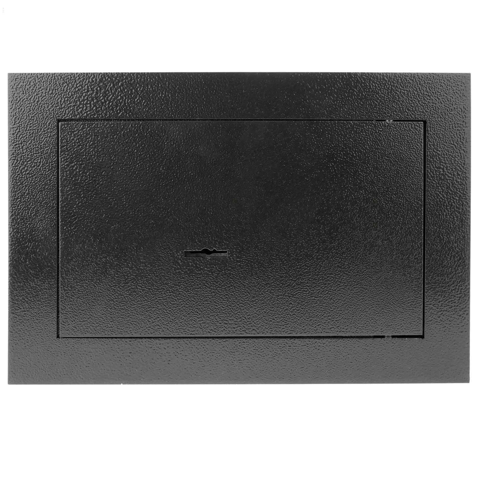 PrimeMatik - Coffre-fort de sécurité encastré en acier avec clés 26 x 15 x 18 cm noir