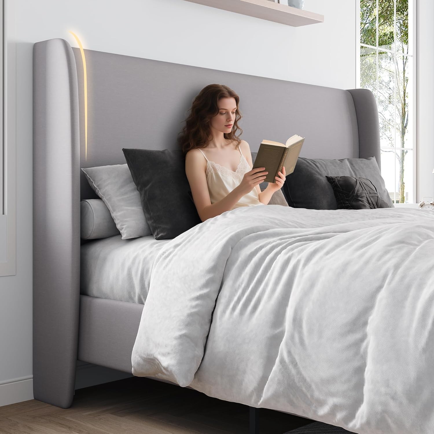 Bed frame parts layout