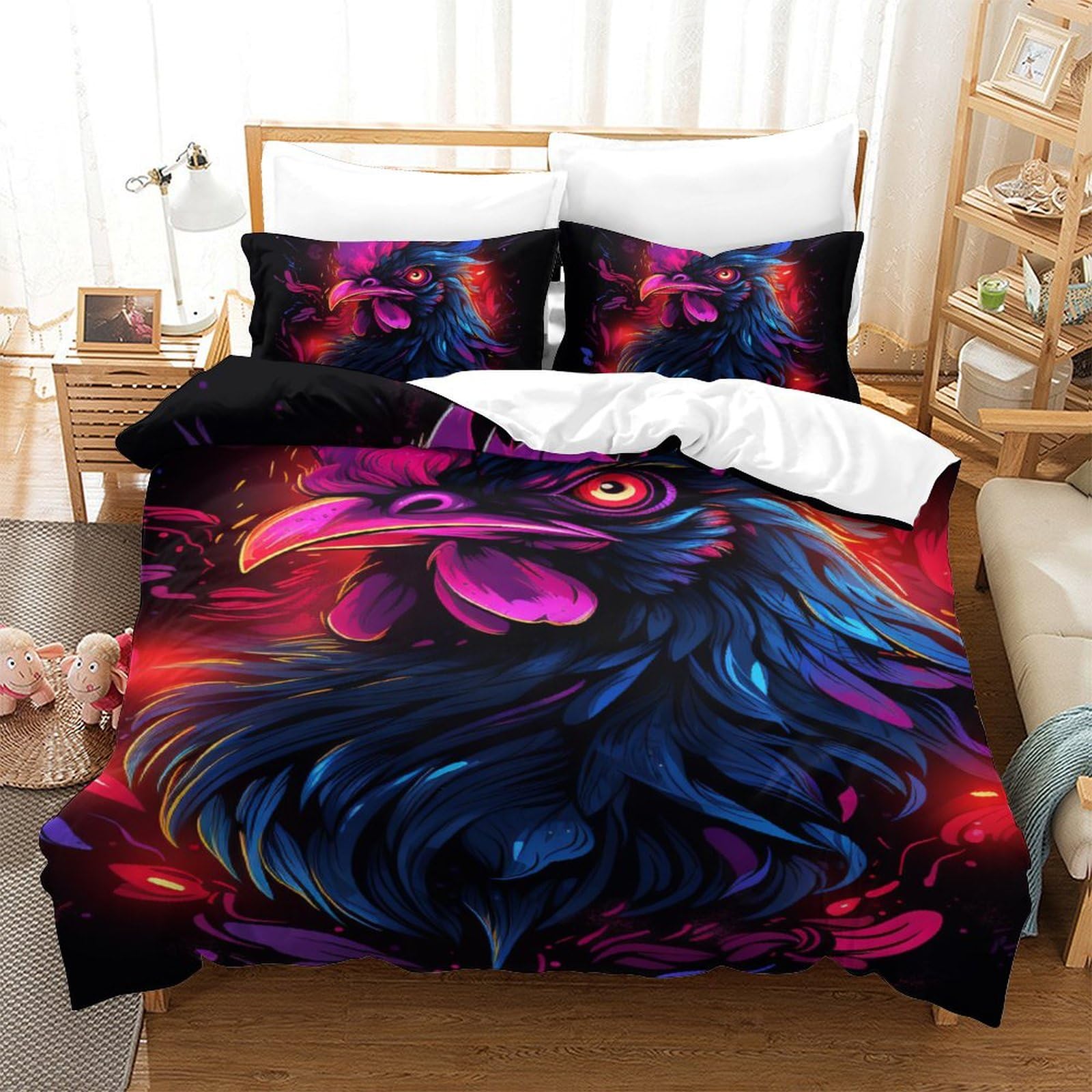 Parure de lit enfant et adulte en microfibre douce pour chambre cosy