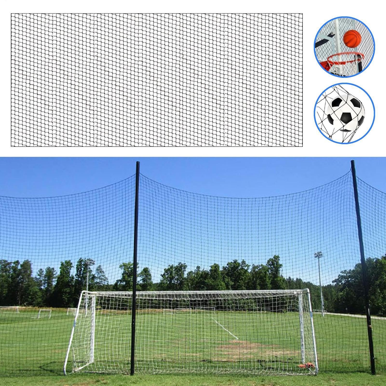 Rete barriera da calcio, reti sportive per cortile | Rete sportiva per backstop, forniture da calcio per allenamento in rete, campo da golf, campo da golf, hockey, colpire baseball