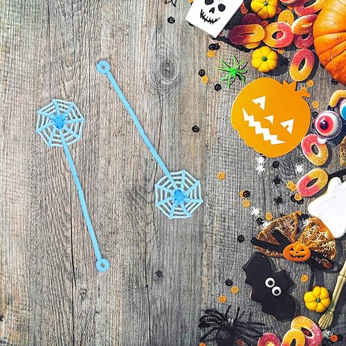 Miniatura 9 de BESPORTBLE Decoraciones de fiesta de Halloween, 20 piezas, juego elástico de TPR, tela de araña de mano flexible, juguetes extensibles para niños,