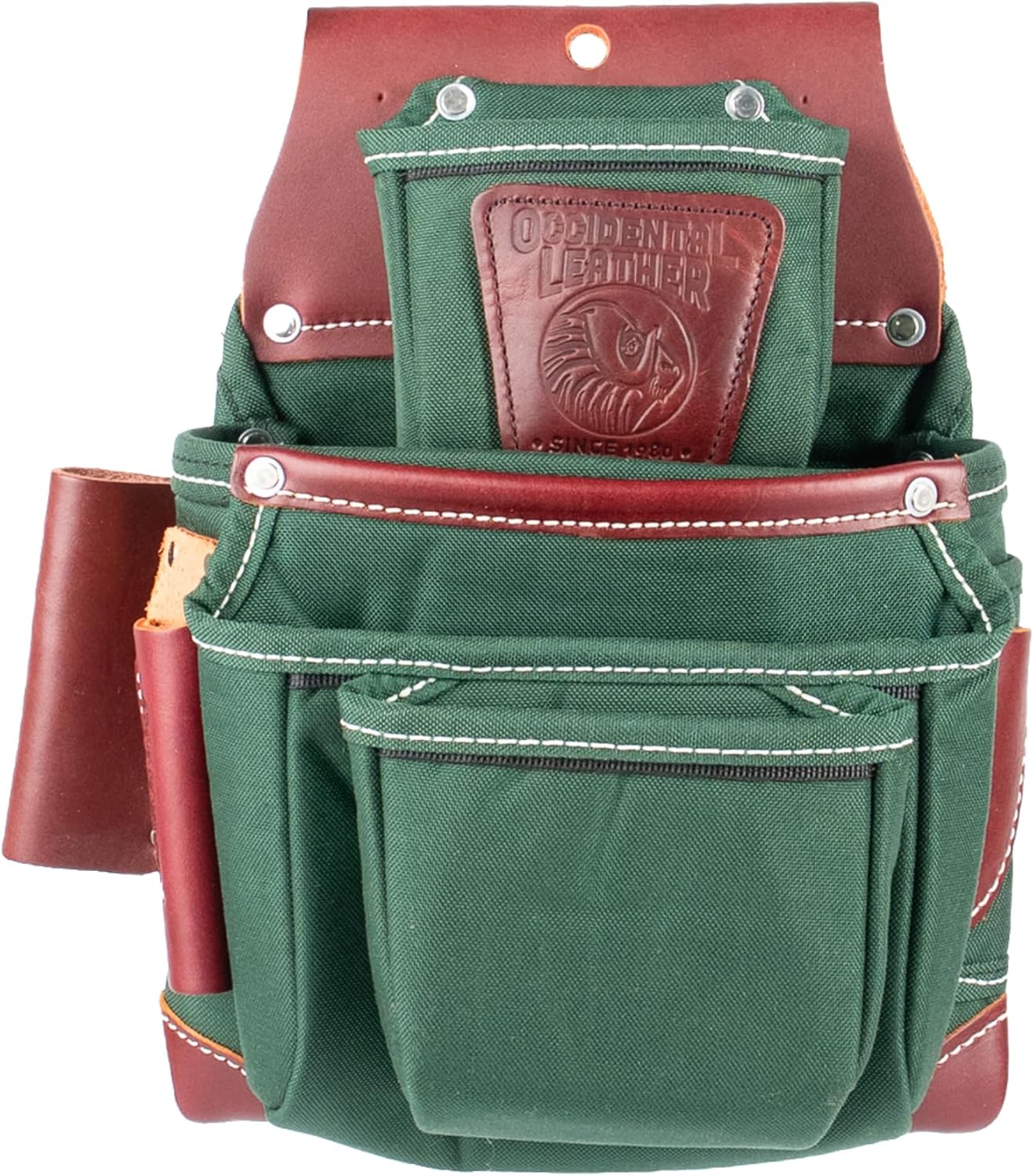 Occidental Leather OxyLights 4 Pouch Fastener Bag - Left Hand - 10 Pockets & Tool Holders - Made in USA