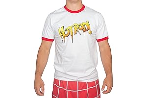 Rowdy Hot Rod Adult White T-Shirt Tee