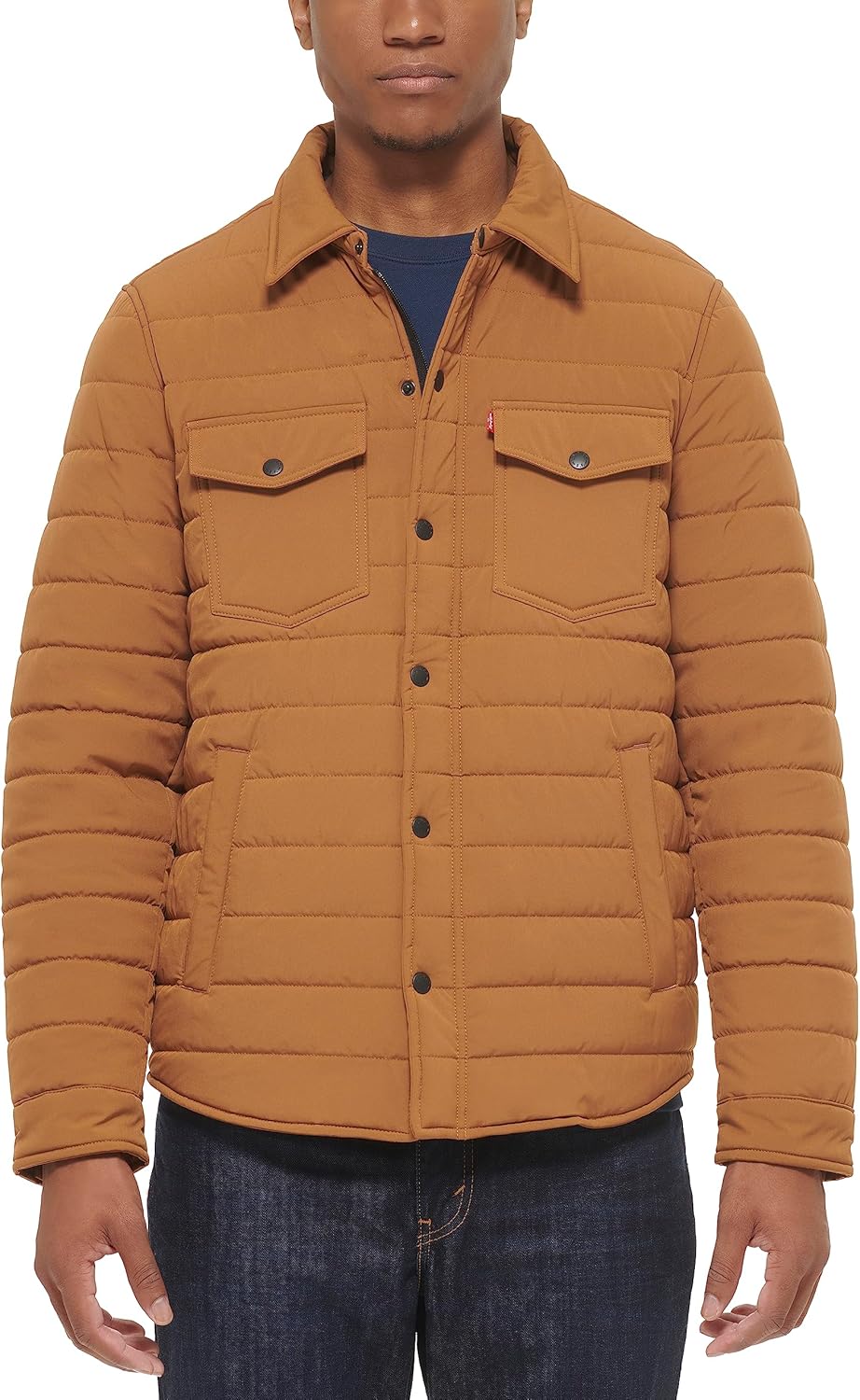 Levi's Men's Quilted Stretch Bomber Shirt Jacket