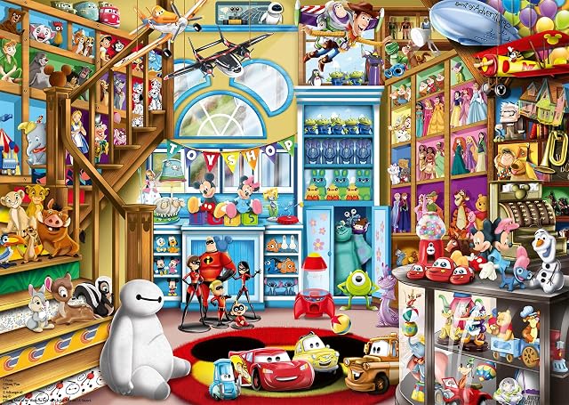 Ravensburger Disney- Pixar Toy Store 1000 Piece Jigsaw Puzzle for Adults - 12000527 - Handcrafted Tooling, Made in Germany, Every Piece Fits Together Perfectly