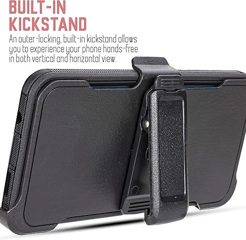 Miniatura 5 de Funda para Samsung Galaxy A51 con clip para cinturón, funda resistente a prueba de golpes protector de pantalla integrado compatible con fundas