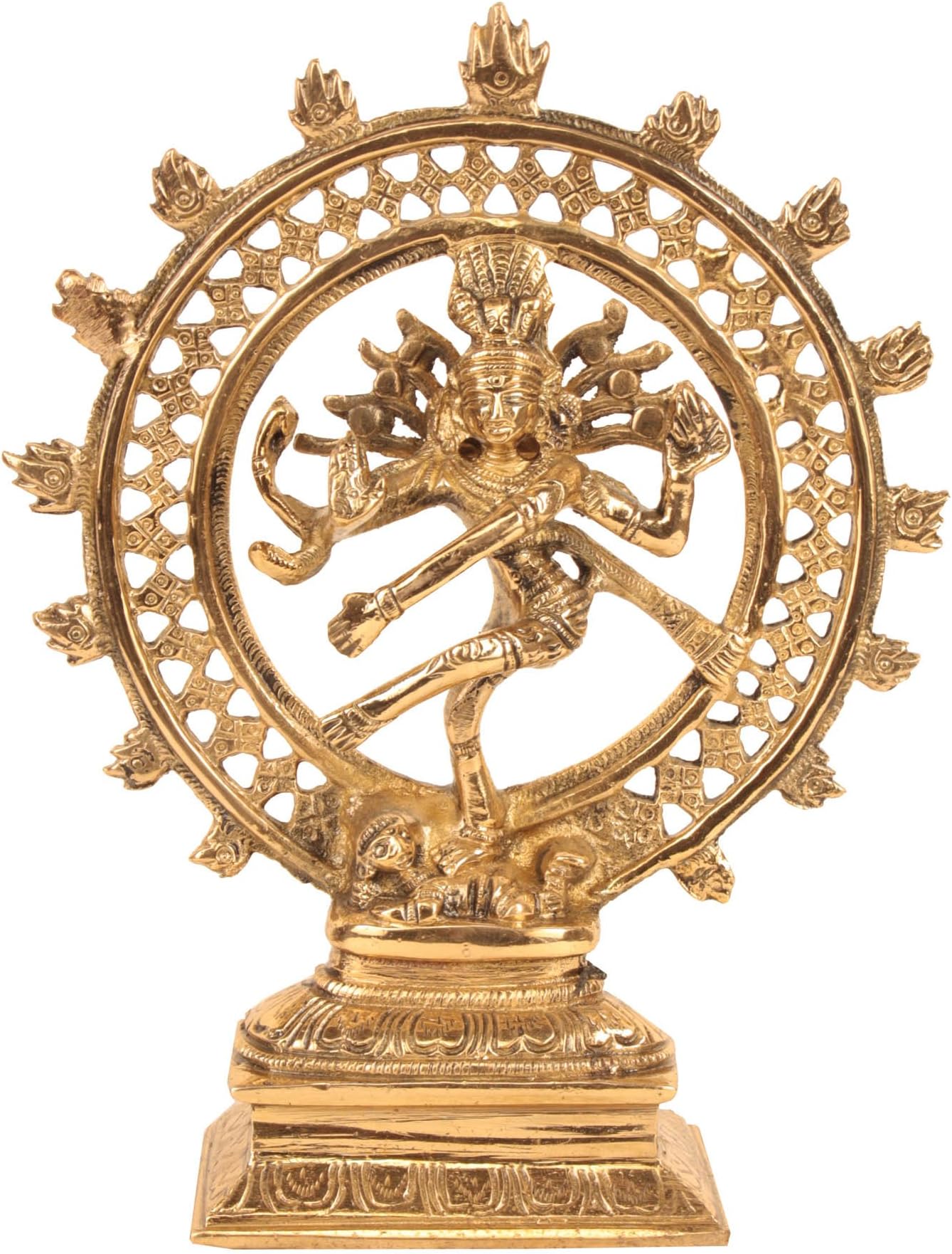 Shiva (Natraj) - Brass Statue - Made in India (8