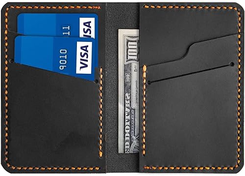Miniatura 6 de Turbosnail Personalized Minimalist Leather Bifold Wallet  Slim Credit Card Holder  Monogrammed Groomsmen Gift  Front Pocket Case Minimalist Wallet