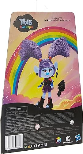 Miniatura 2 de DreamWorks Trolls Topia Rockstar Val - Muñeca de moda con atuendo y accesorios, juguete para niñas de 4 años en adelante