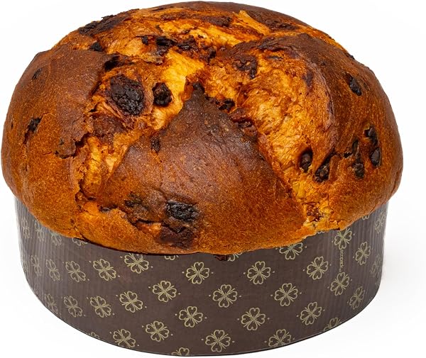 Vergani - Panettone italien artisanal 3 chocolats 750g - Confectionné à Milan - Gâteau de Noël typique à partager ou à offrir à Noël - Idée cadeau - 3