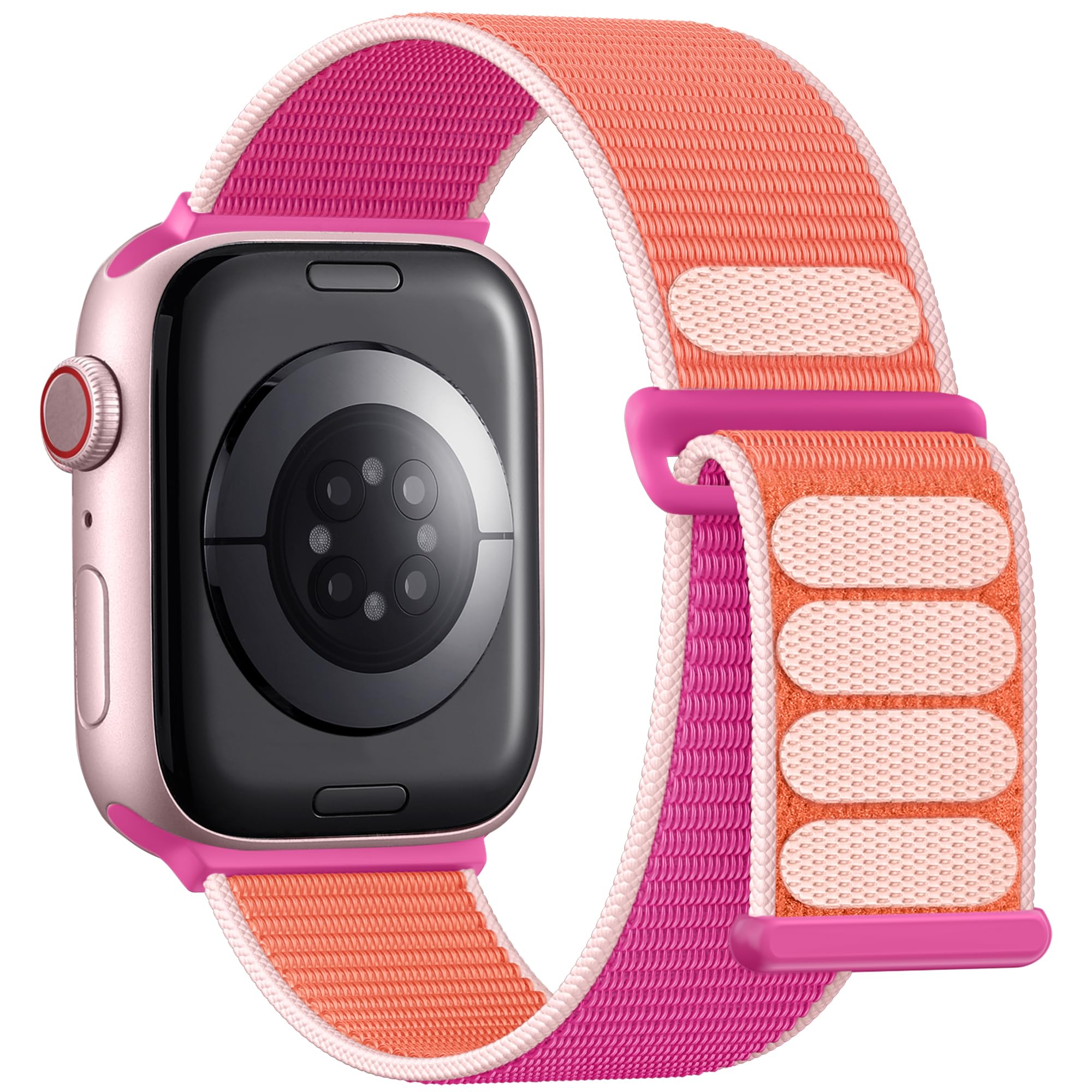 Lenrao Sport Loop Compatible with Apple Watch Bands for Men Women 44mm 45mm 46mm 49mm 42mm, Sof tNylon Wrist Straps for iWatch Bands for Series 11/10/9/8/7/6/5/4 Ultra SE 3/2/1 Plum