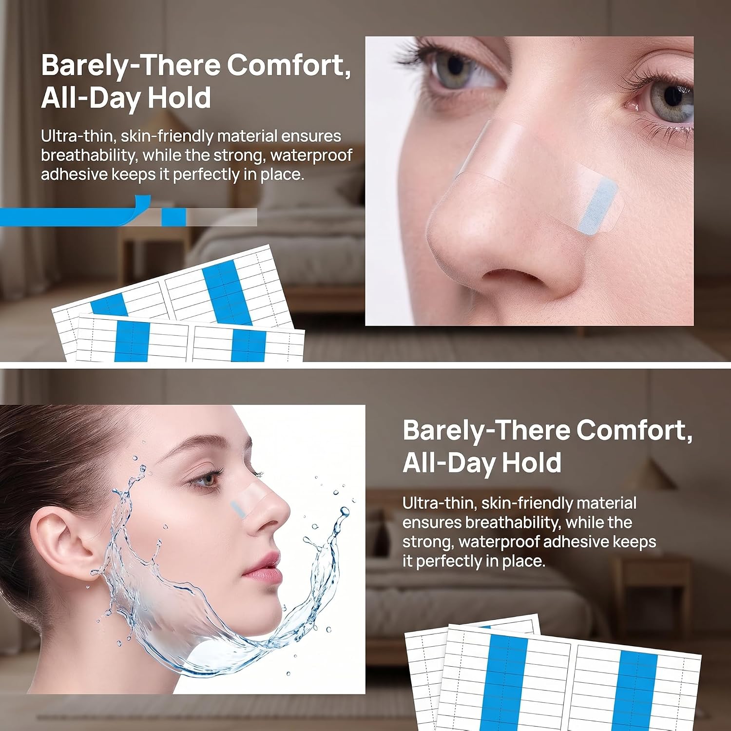 WALWAL Invisible Nose Slimming Strips Contour Patch for Nostrils Bridge Adjustment Wide Nostrils and A Flat Nasal Bridge(40 Pcs)