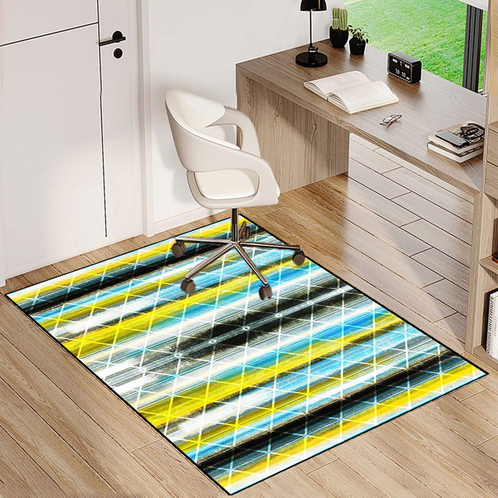Single tree forest Office Chair MatοΌChair Mat For Hardwood Floors,Multi-Purpose Protector Chair Carpet For Home And Office