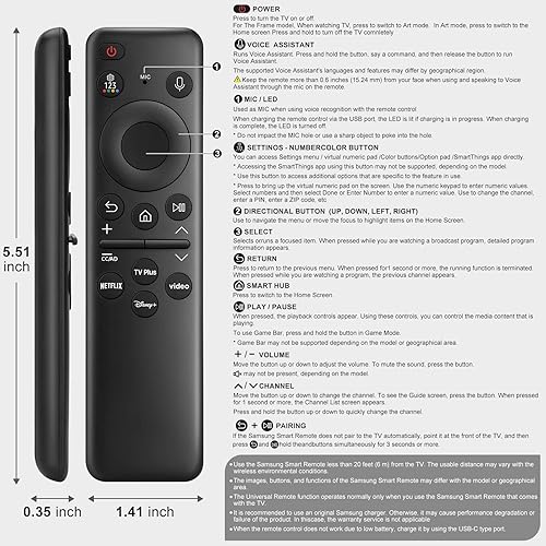 Miniatura 61 de Control remoto universal para Samsung Smart TV, control remoto para Samsung TV,Verde (Glow Green),Funda para mando a distancia Samsung,para LG