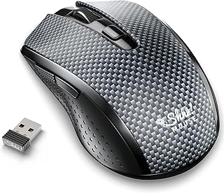SHHHMOUSE Silent Mouse Wireless – Computer Mouse Wireless, Mouse for Laptop, Mouse USB, Mouse for Chromebook, Mouse Cordless, Mouse Inalambrico, PC Mouse, Computer Mice, Quiet Mouse