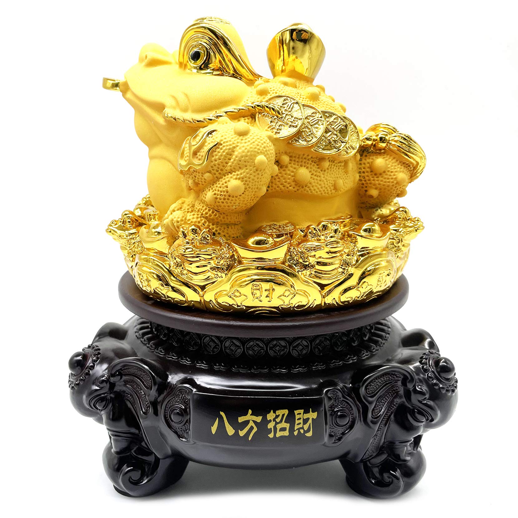 Rana Portafortuna Feng Shui In Resina Color Rame – Dimensioni 6,5x6x5 Cm – Simbolo Di Prosperità Per Casa E Ufficio