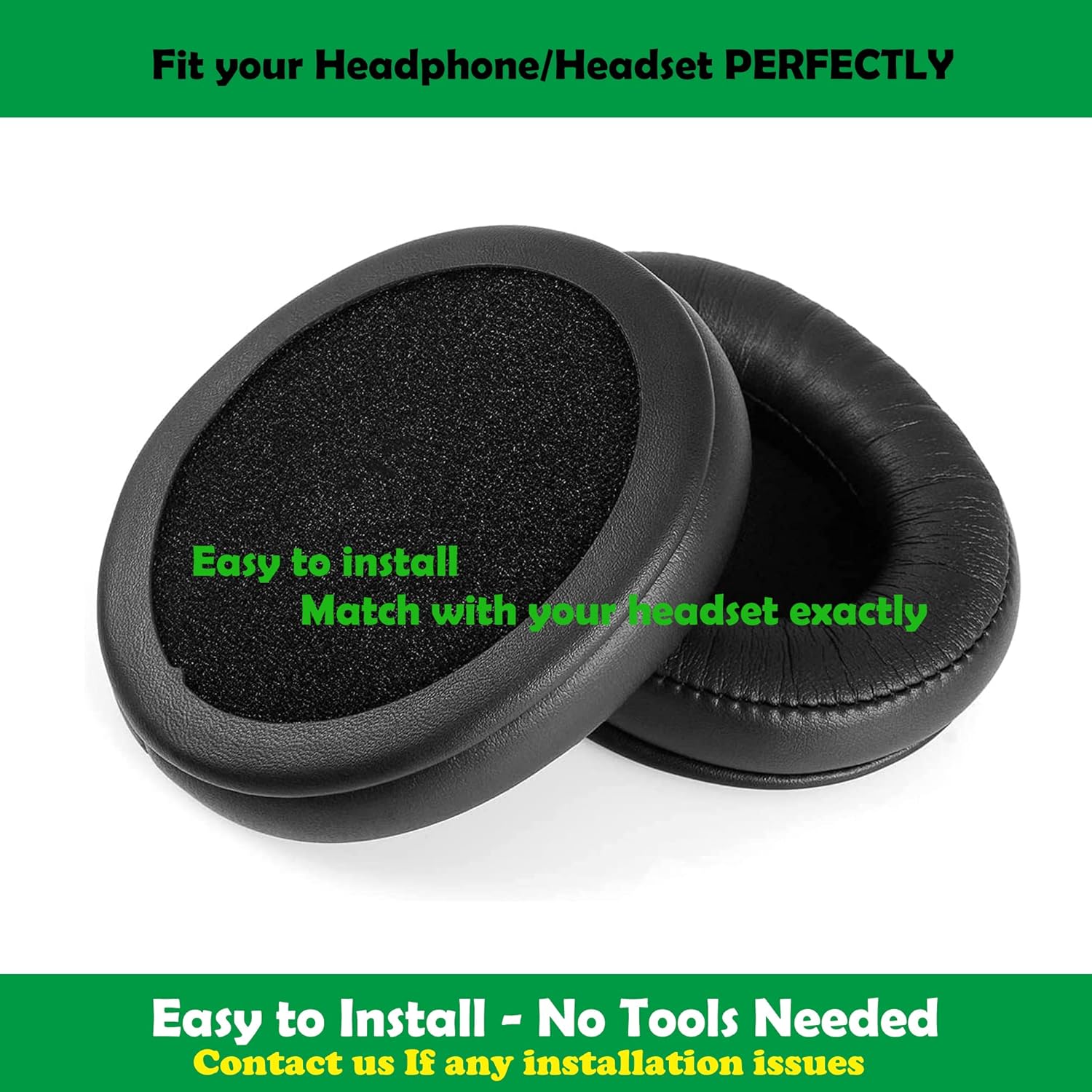 Thickened Replacement Earpads Cushions Compatible with Sony MDR-ZX770BN MDR-ZX780DC MDR-ZX770BT Headphones Ear Pads with Softer Protein Leather/Memory Foam - Image 3