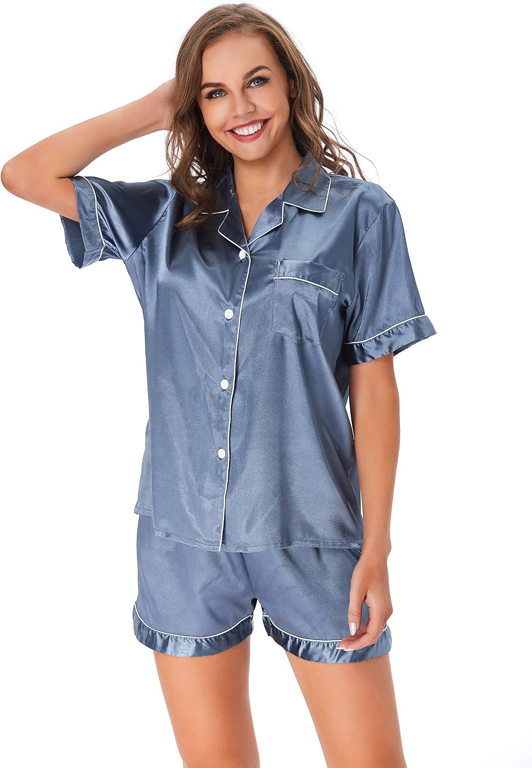 Buy GAESHOW Satin Pajamas for Women 
