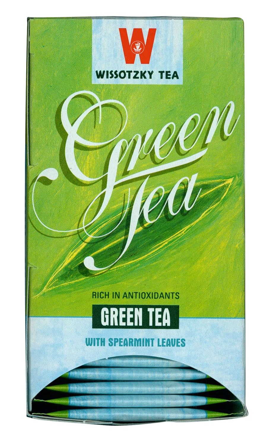 WISSOTZKY Green Tea w/ Nana, 1.06-Ounce Boxes (Pack of 6)