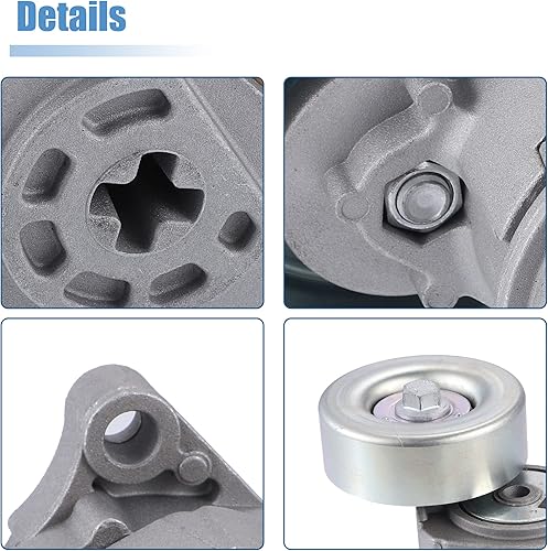 Miniatura 5 de X AUTOHAUX Accesorio Tensor de correa de transmisión Tensor de correa con polea para Subaru Legacy III Outback 2000-2009 para Subaru Tribeca