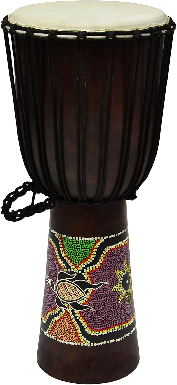 70 cm Djembe Trommel Buschtrommel AfrikaStyle handbemalt exotischer