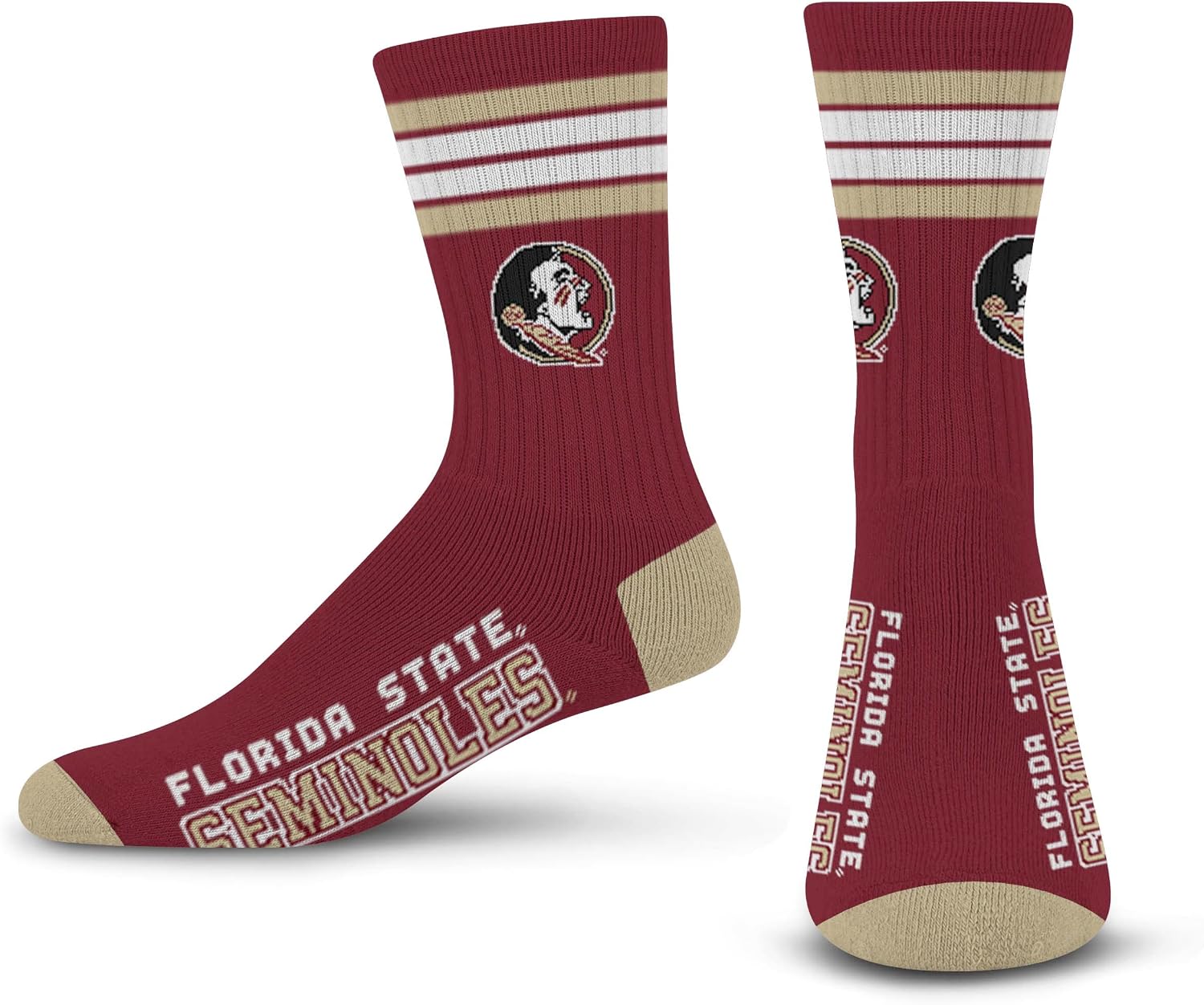 FBF NCAA unisex-adult 4 Stripe Deuce Crew Ncaa