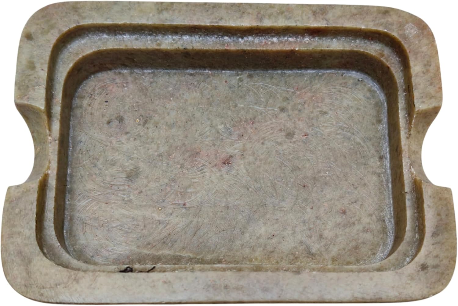 Soapstone Hand Carved Soap Dish Polished and Shiny - Marble Dish Holder Beautifully Crafted Bathroom Accessories Handicraft Decor Hand Carving Soap Holder | Soap Tray | Soap Case (Rectangle Shape)
