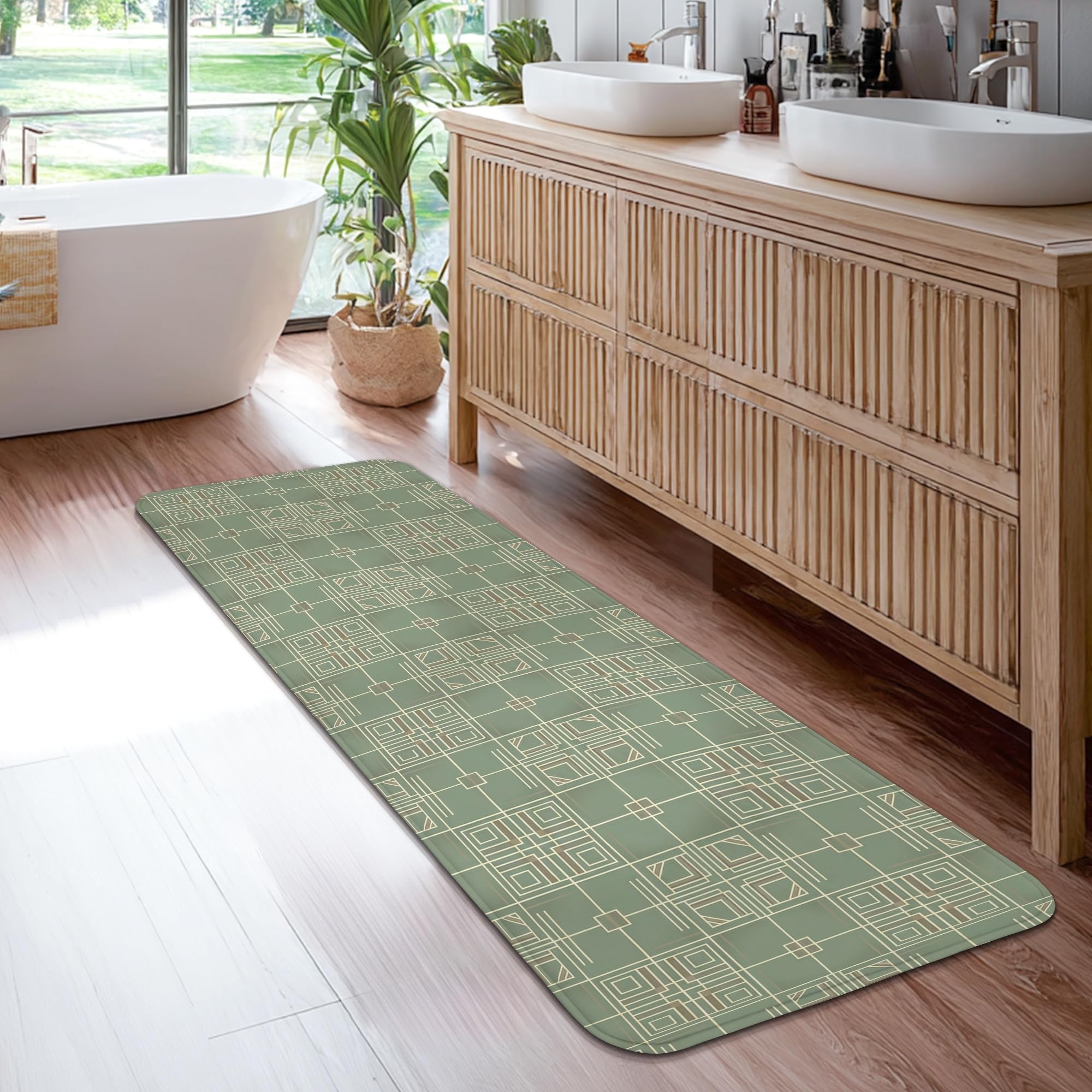 Tapis de couloir géométrique pour sublimer votre entrée
