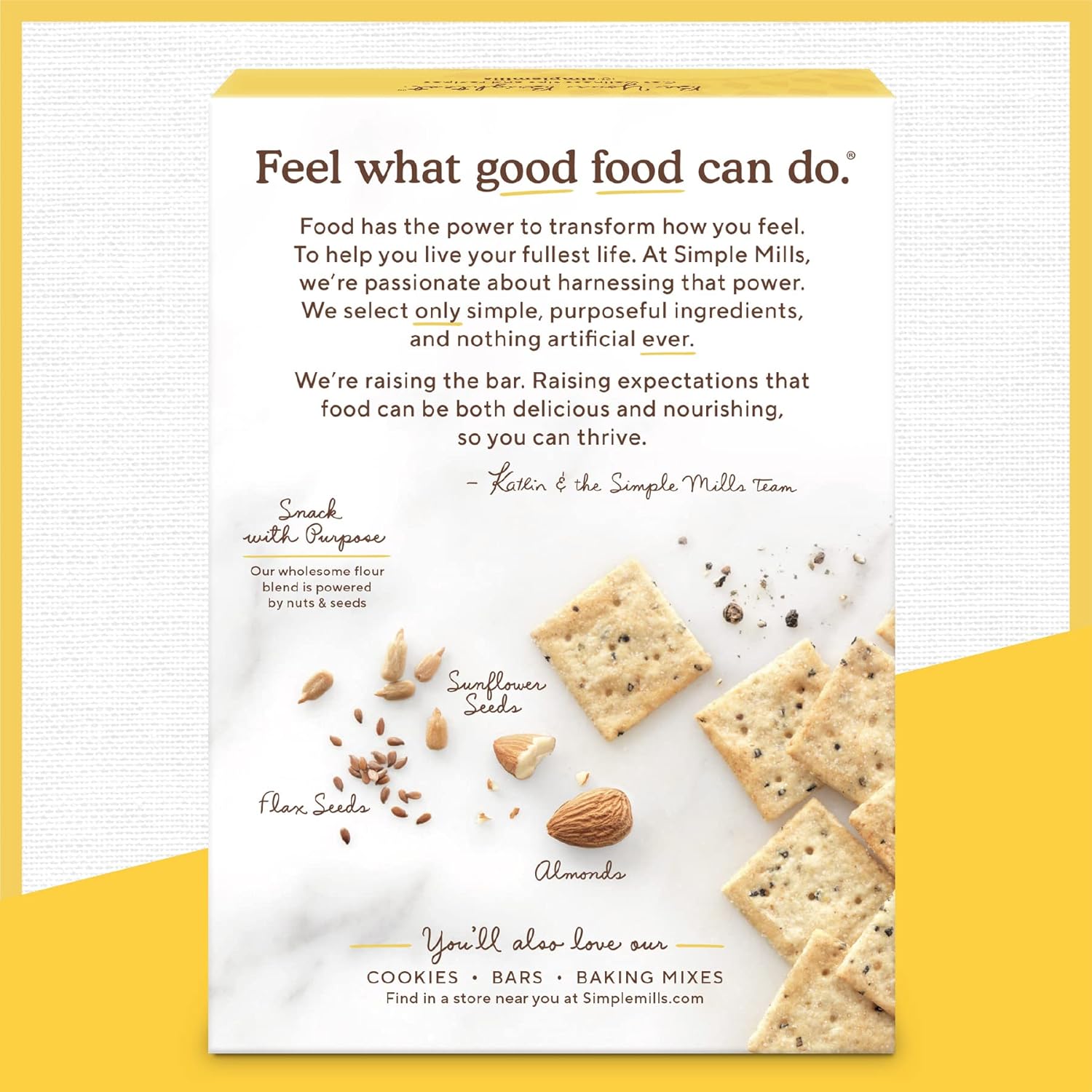 Simple Mills Almond Flour Crackers, Cracked Black Pepper, 4.25 oz, 3 count