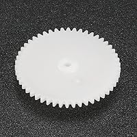 Vista 3 de uxcell Engranajes de plástico 48 dientes modelo 48102B engranaje de reducción engranajes de gusano de plástico para RC coche robot motor
