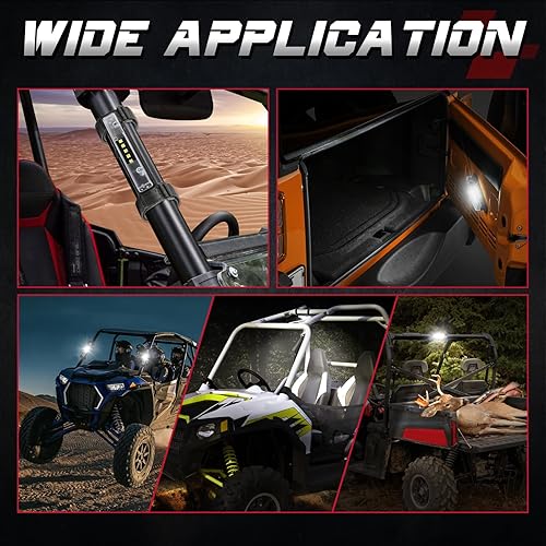 Miniatura 6 de OFFROADTOWN UTV - Luz interior universal para montaje en barra enrollable, luz LED, luz cúpula, luz enrollable para uso general, luz envolvente para