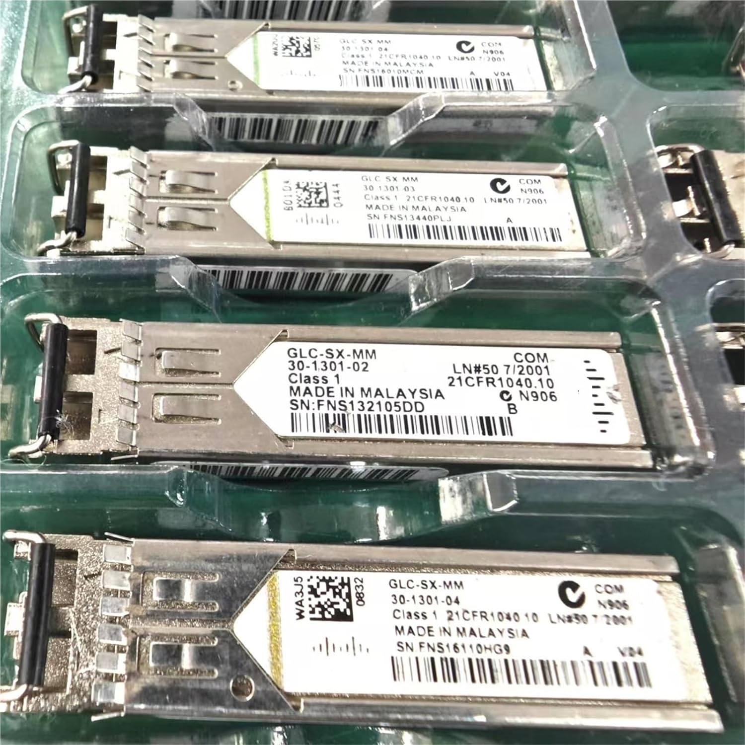 GLC-SX-MM GLC-SX-MMD LC 1.25G 850nm 300M Gigabit multimode Module SFP Optica Fiber Transceiver(New GLC-SX-MMD 2PCS)