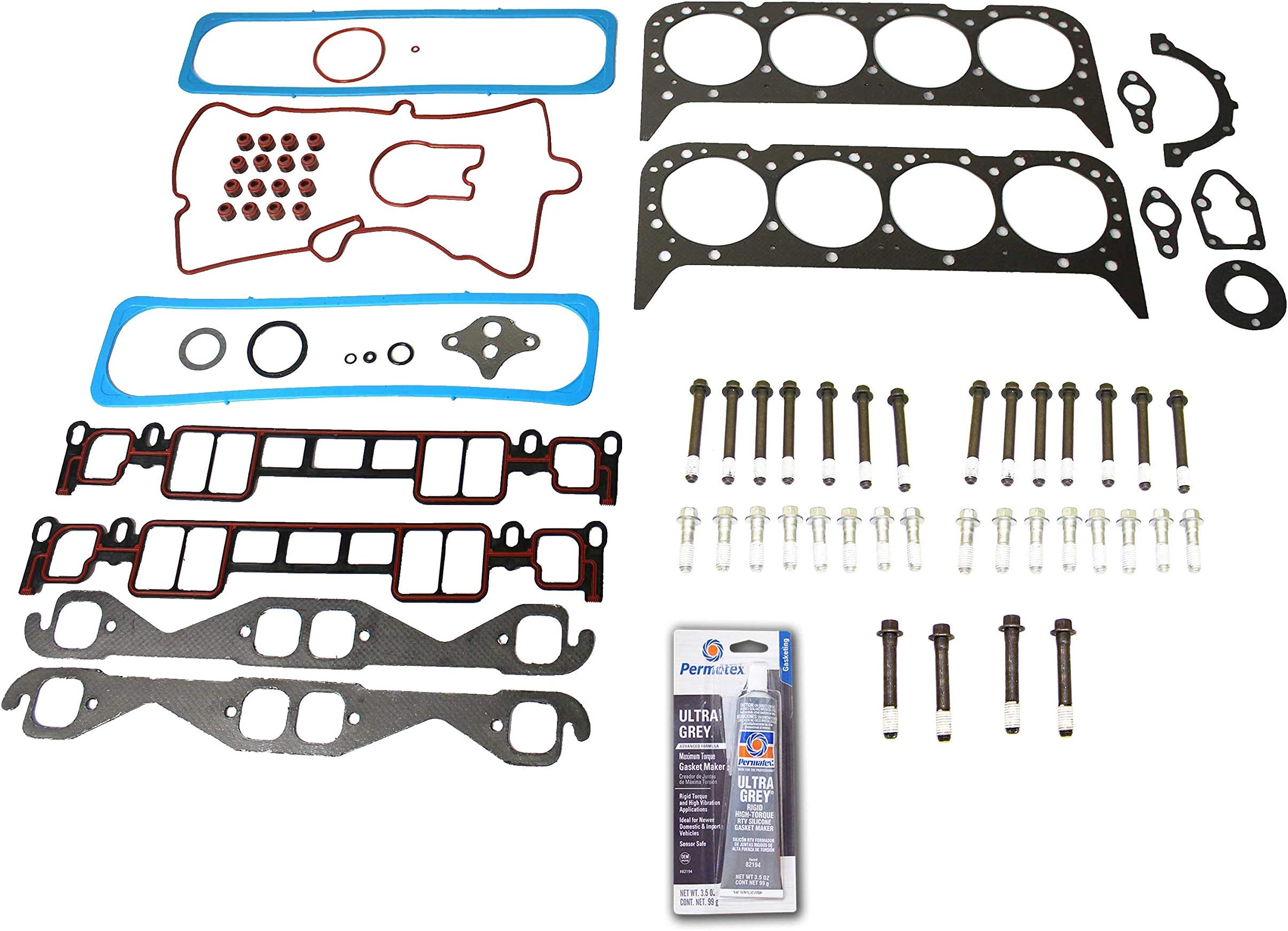 Mizumo Auto Full Gasket Set With Head Bolts For 2004 Cadillac, GMC, Chevrolet, Hummer 6.0L