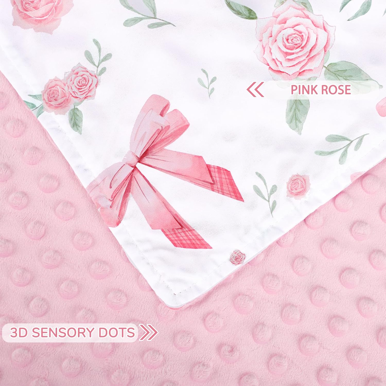 Baby Car Seat Cover, Peekaboo Opening Car Seat Canopy for Baby Girls Boys, Nursing Pillow Cover, Ultra Soft Breastfeeding Pillow Covers for Newborn Baby Boys and Girls, 1 Pillowcase Only (Pink Rose)