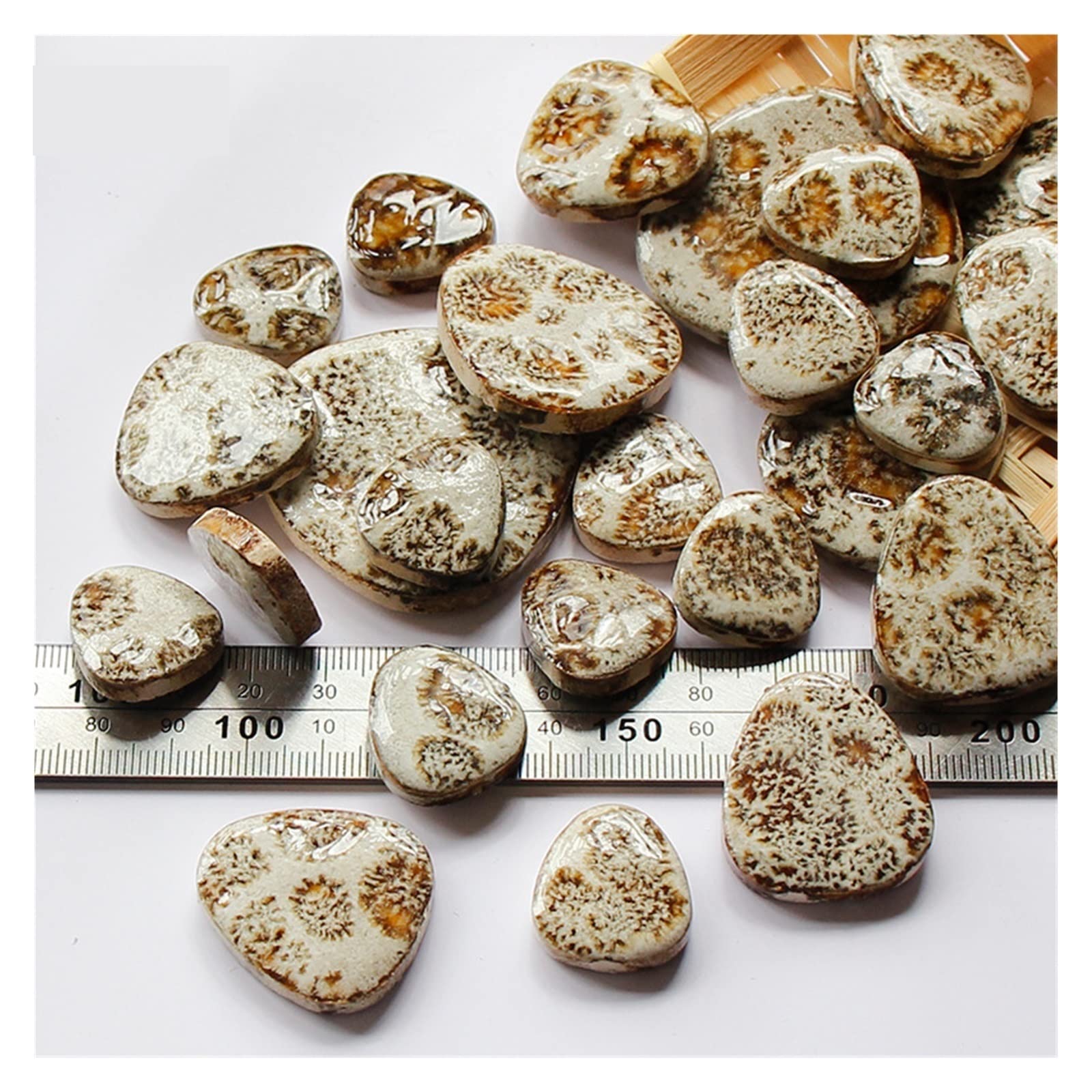 100 g 200 fai da te frammenti di mosaico in ceramica a forma pietra irregolare libera pezzi porcellana materiale fatto a mano collage piccole piastrelle(100g 11)