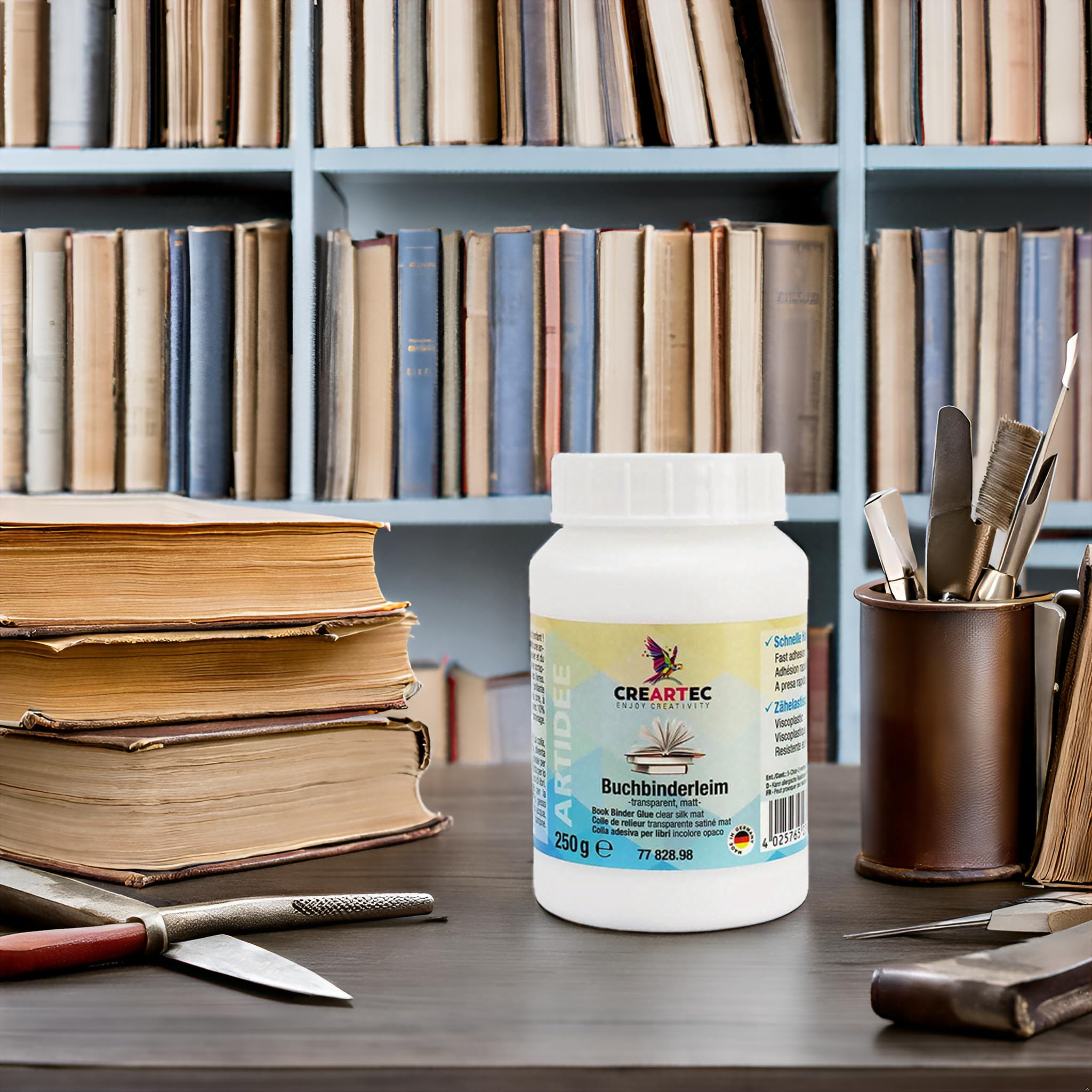 CREARTEC - Pegamento para encuadernación (255 g, mate)