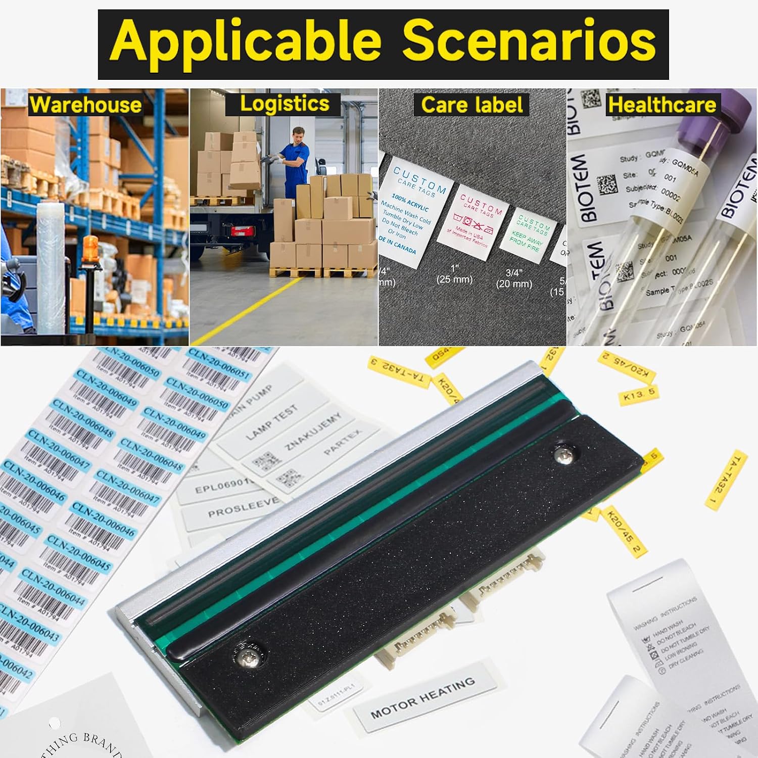 GETPARTS 5977380 New Printhead for C-AB SQUIX 4 600dpi Thermal Barcode Printer SQUIX4 OEM 5977380.001