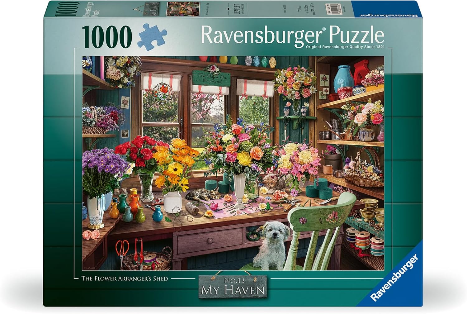 Ravensburger Flower Arranger's Shed 1000 Piece Puzzle for Adults