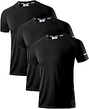 Holure Men's Quick-Dry Sportswear T-Shirts,1/3/4/5/6 Pack Breathable Moisture Wicking Gym Tops for Training & Workout,Short Sleeve Tees